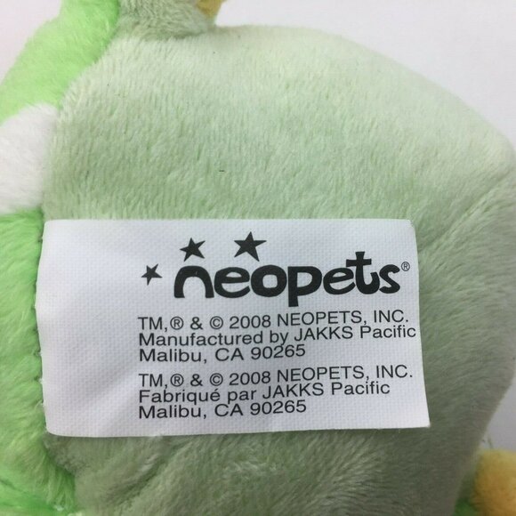 Neopets Series 3 Speckled Bruce Plush Toy Keyquest Virtual Prize Green Yellow - Picture 6 of 12